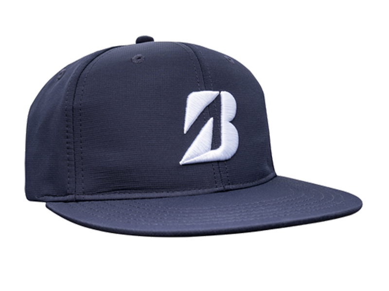 Flat brim golf hat sales
