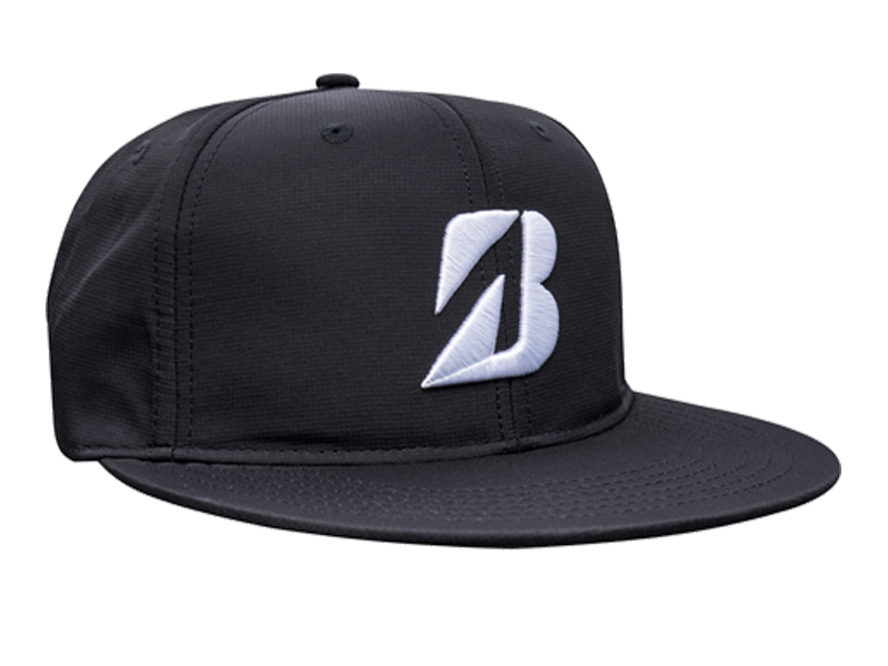 Flat brim golf hat sales